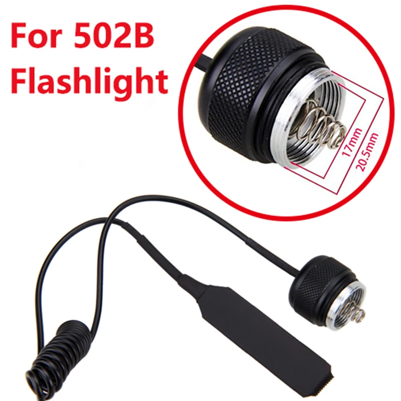 Flashlight Pressure Switch Controller For A100/501B/502B/C8/C8.2/C10/C11/C12/T67/710/802 Rat Mouse Torch Tail Switch For Hunting button light switch kit foam aircraft flashlight switch cap remote switch