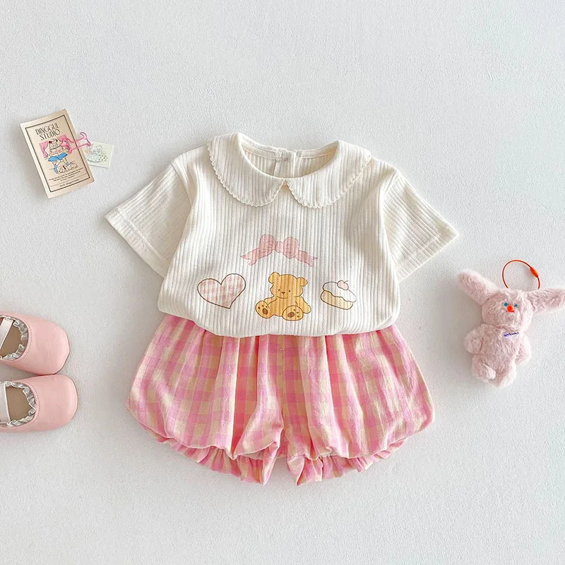 Cute Kids Summer T Shirt and Shorts Set
