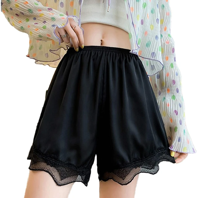 Womens Under Skirt Shorts Girls Summer Trimmed Lace Safety