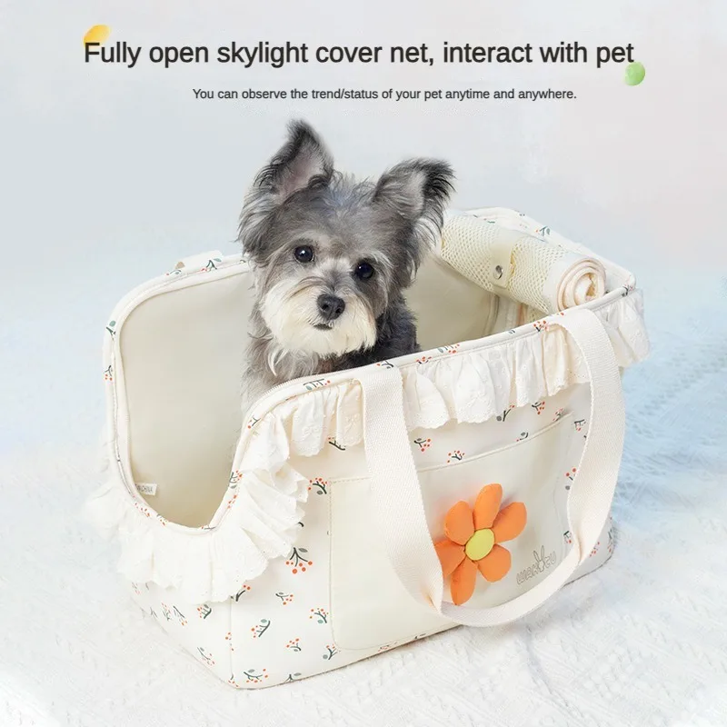 Cat Bag for Outdoor Single Shoulder Bag Breathable Dog Bag Portable Lightweight Waterproof Summer Pet Backpack