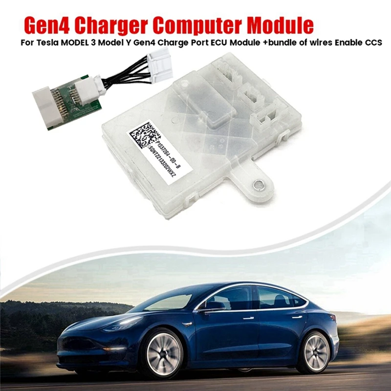 

For Tesla MODEL 3 Model Y Gen4 Charge Port ECU Module+Bundle Of Wires Enable CCS 1537264-00-B 1537264-30-B 1537264-20-B Parts