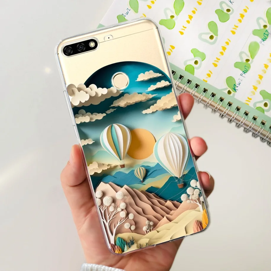 Cute Cartoon Clear Phone Case - Silicone Back Cover