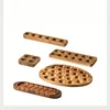Wooden Egg Tray with Acacia Wood, Japanese Style Egg Storage Container for Fridge and Kitchen Eggs Slot Holder 2
