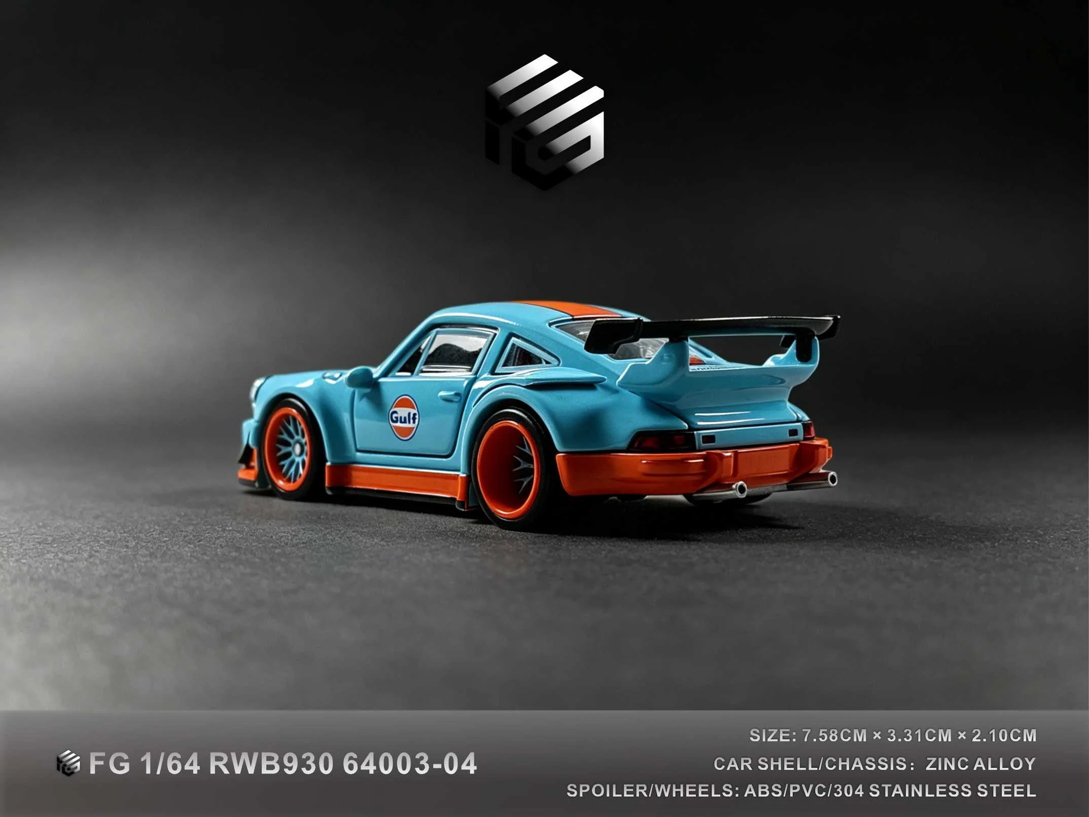 FG 1/64 Adult Collection Alloy Car RWB930 ML720S ML750S (Including Display Box) image 5