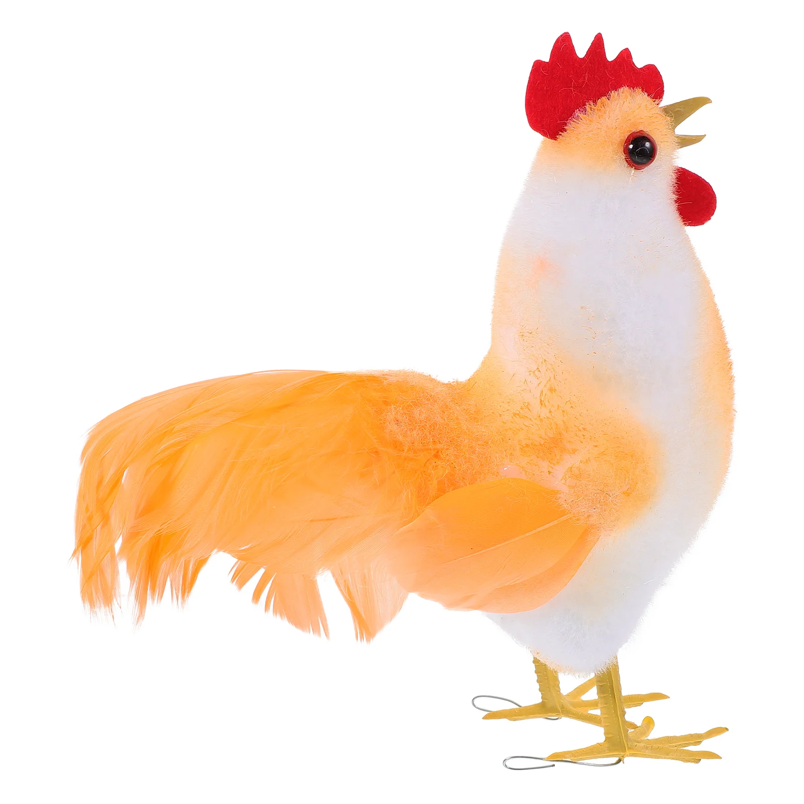 

Micro Landscape Decoration Faux Rooster Small Animals Simulation Simulated Moss