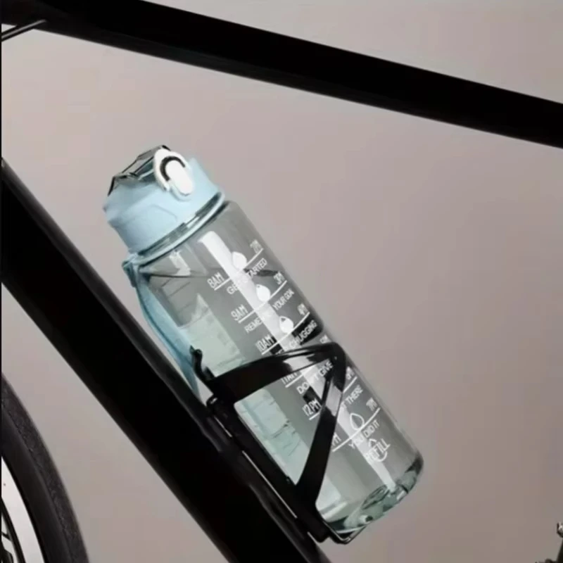Enhance your hydration experience with the Time-Tracking Leak Proof Water Bottle - Designed for Easy Carry and Outdoor Adventures