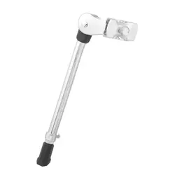 Adjustable Alloy Heavy - Duty Bike Kickstand - Black & Silver (Silver)