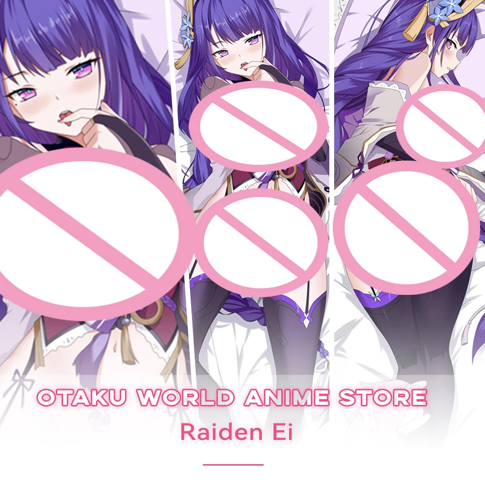 

Raiden Ei Dakimakura Anime Otaku Waifu Decor Genshin Impact Kawaii Hugging Body Pillow Case Cushion Pillow Cover Bedding Decor