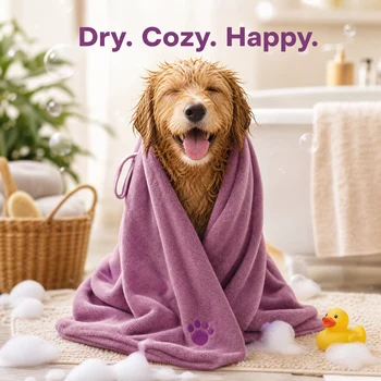 Super-Absorbent Microfiber Pet Bath Towel