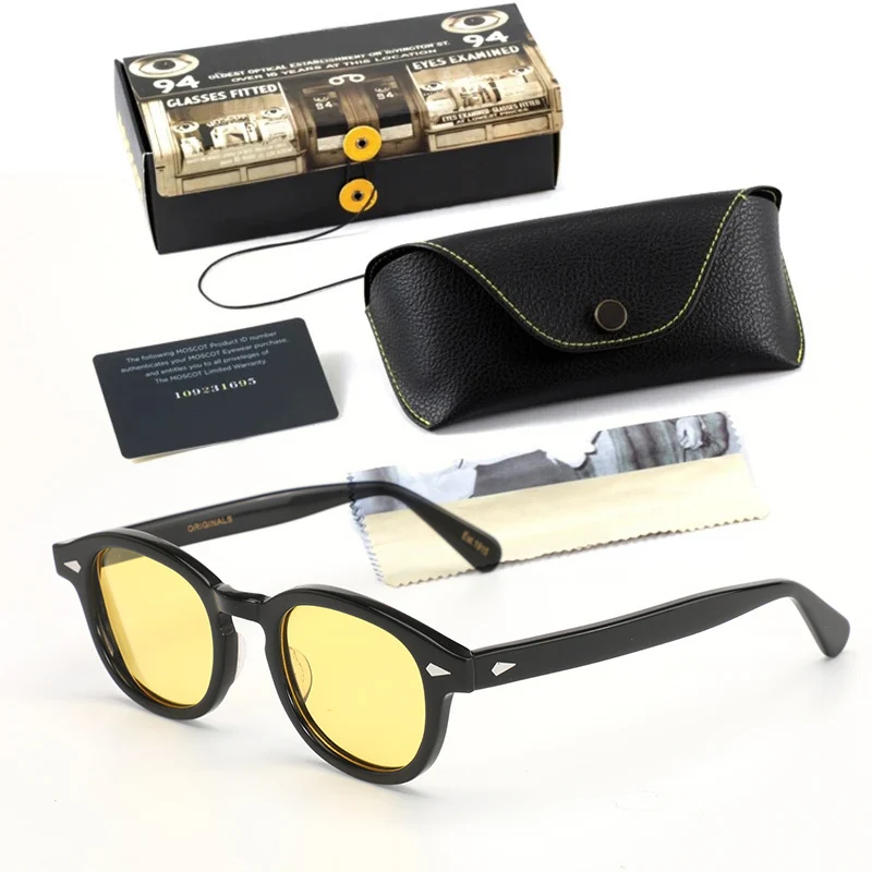 Sonnenbrille Mann Johnny Depp Lemtosh Polarisierte Sonnenbrille Frau Luxus Marke Vintage Acetat Rahmen Nachtsicht Brille – Detail 6
