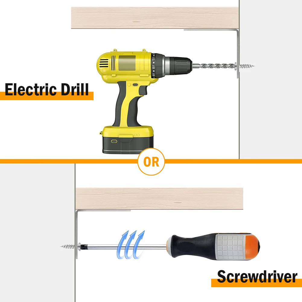 Stainless Steel L Shaped Corner Brackets for Furniture
