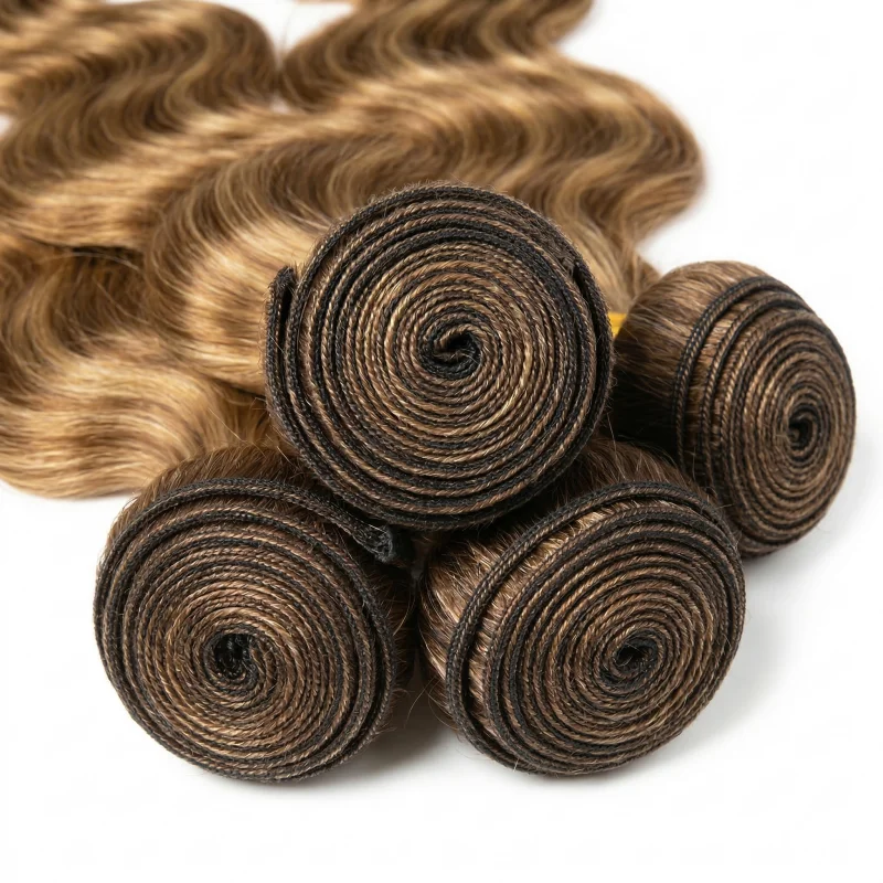 30 40 50 Inch Ombre Body Wave Human Hair Bundles Highlight Human Hair Unprocessed Blonde Raw Hair Bundle Weave Extensions 4