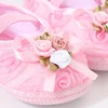 New Baby Shoes Headband Set Cute Flower Toddler Shoes for Girls Soft Sole Anti Slip Baby Girl Shoes First Walkers for 0-18m Kids 4