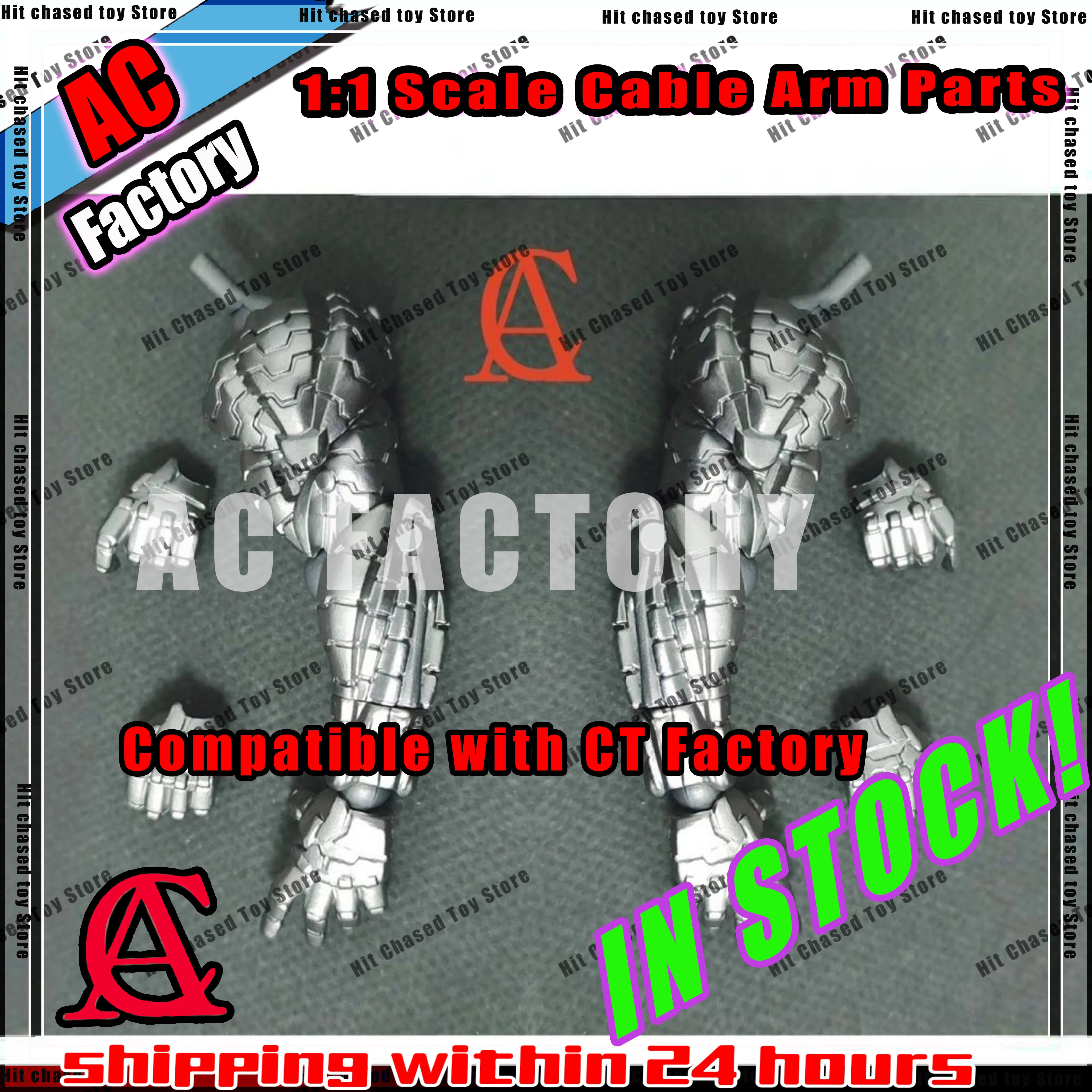 Auf Lager AC Factory Toys 1:1 Maßstab KO Linker und rechter Arm Teile Kabelarme Kaiyodo Revoltech Yamaguchi Marvel Comics Serie