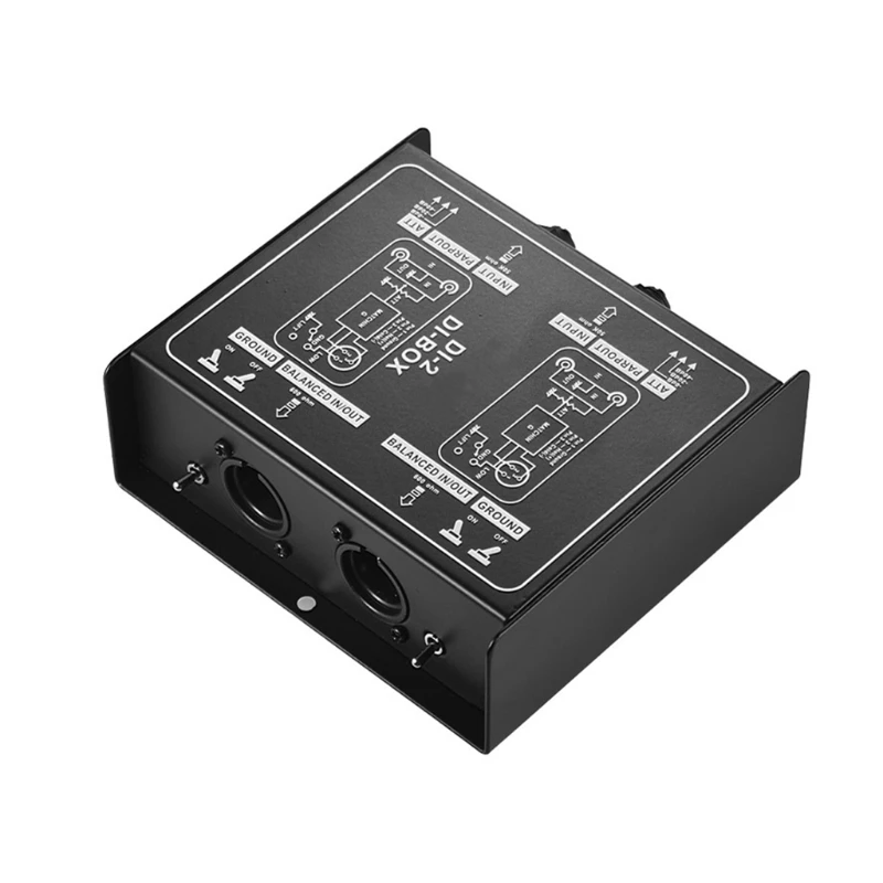 

Passive DI-Box Direct Injection Box for Electric Guitar Bass Live Drop Shipping