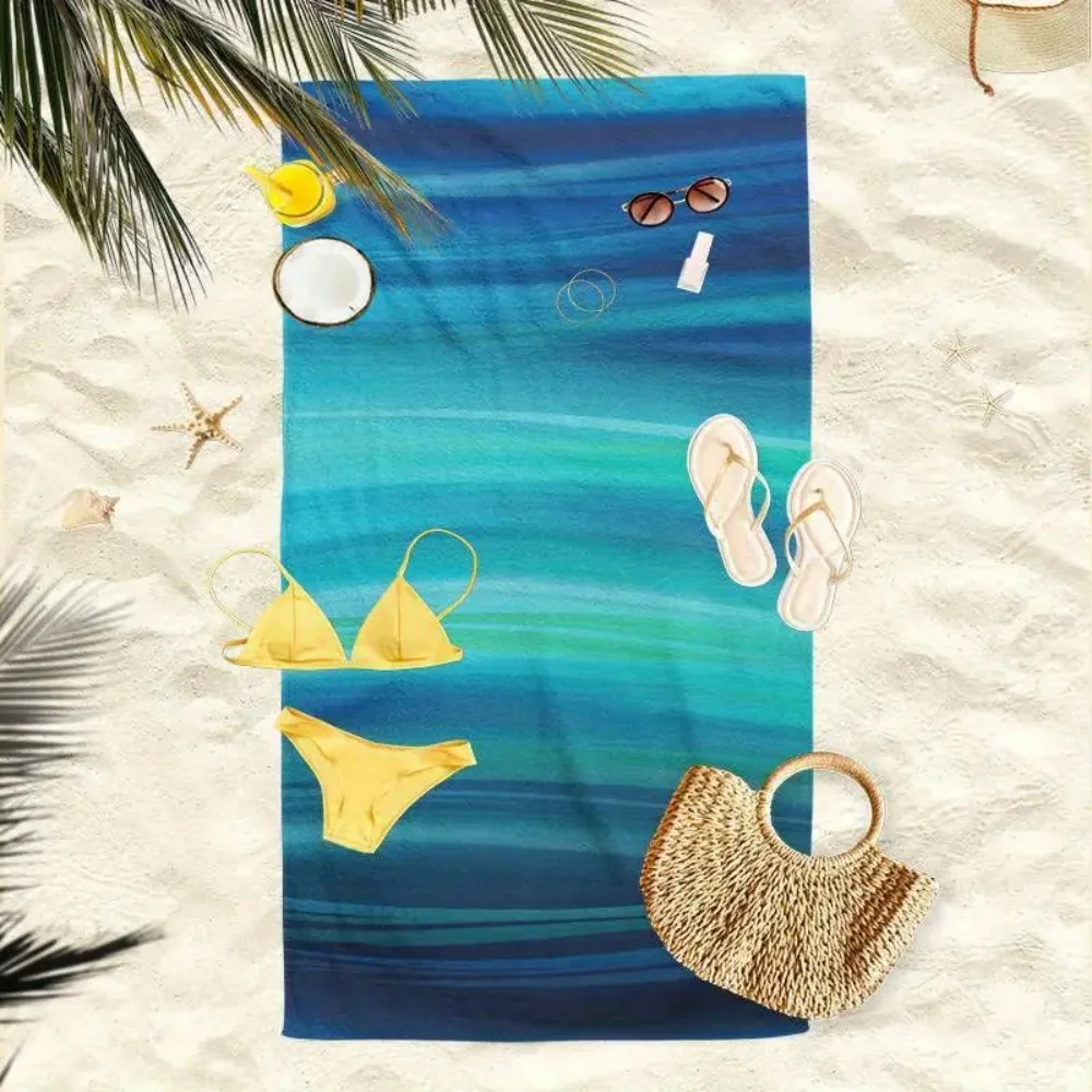 serviette de plage, microfibre, séchage rapide, absorbante, multiple activités