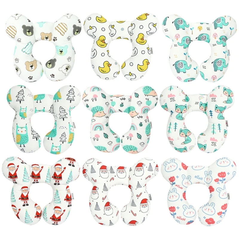 Infant Car Pillow Neck & Shoulder Support Travel Pillow Thickened Width