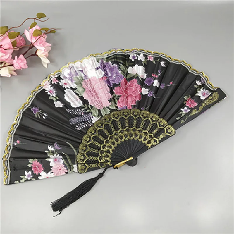 Foldable Lace Hand Fan for Women, Personalized Fans of Old Wedding Decor, Home Decoration, Ornament, Dance Accessories, Ladies