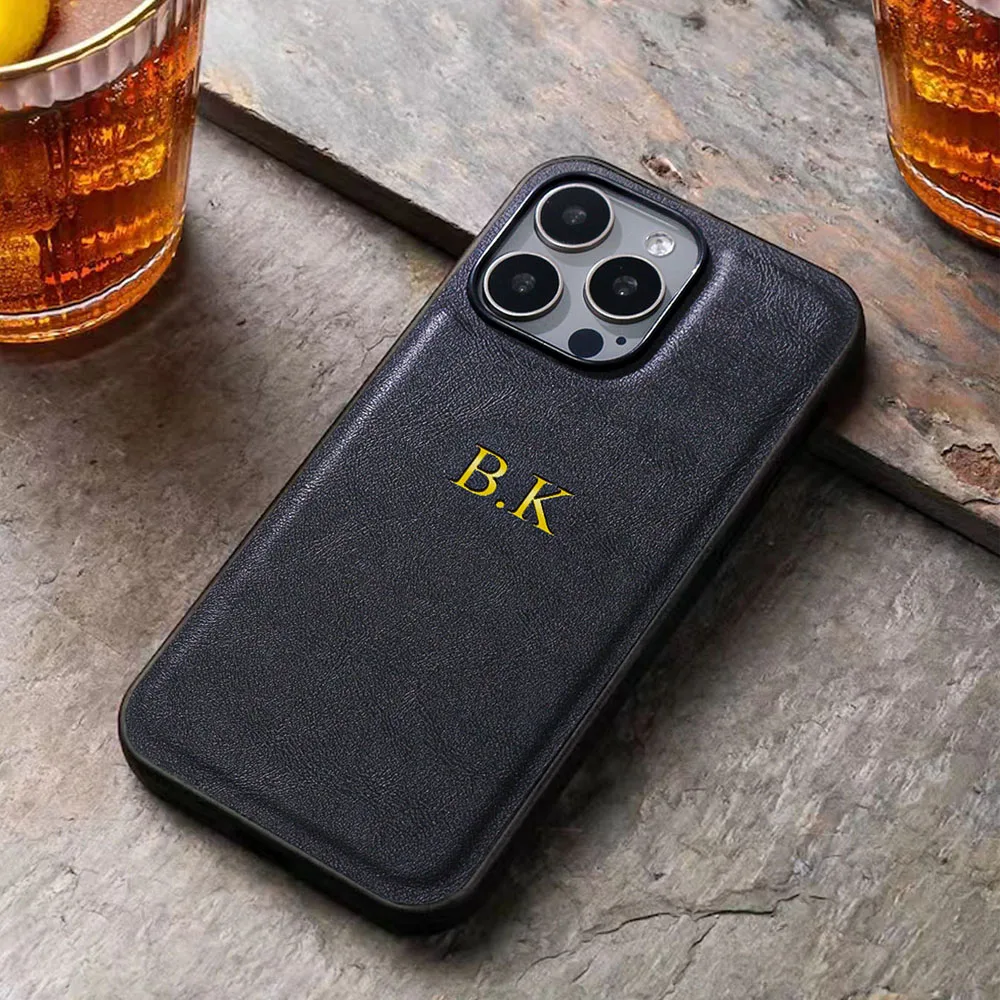 Luxury Leather Personalized Case For iPhone 17 16 15 14 thumbnail 3