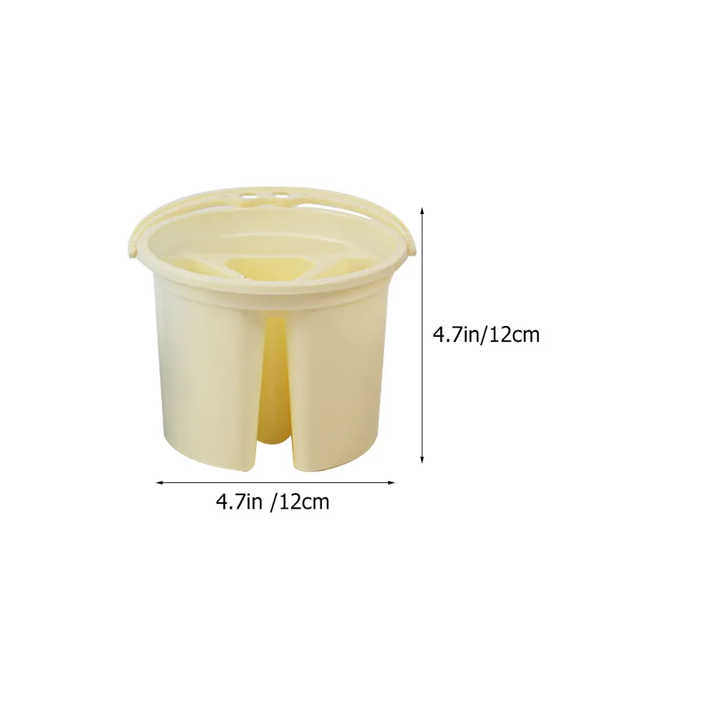 2pcs 워시 브러쉬 컨테이너 아티스트를위한 휴대용 페인팅 펜 와셔 홀더 어린이 세척 버킷 브러쉬 분지 미술 용품