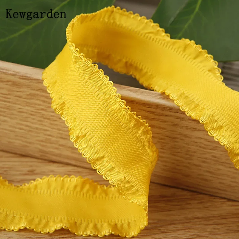 Wavy Edge Ruffle Ribbon for Crafting and Hair Accessories - 10 Yards