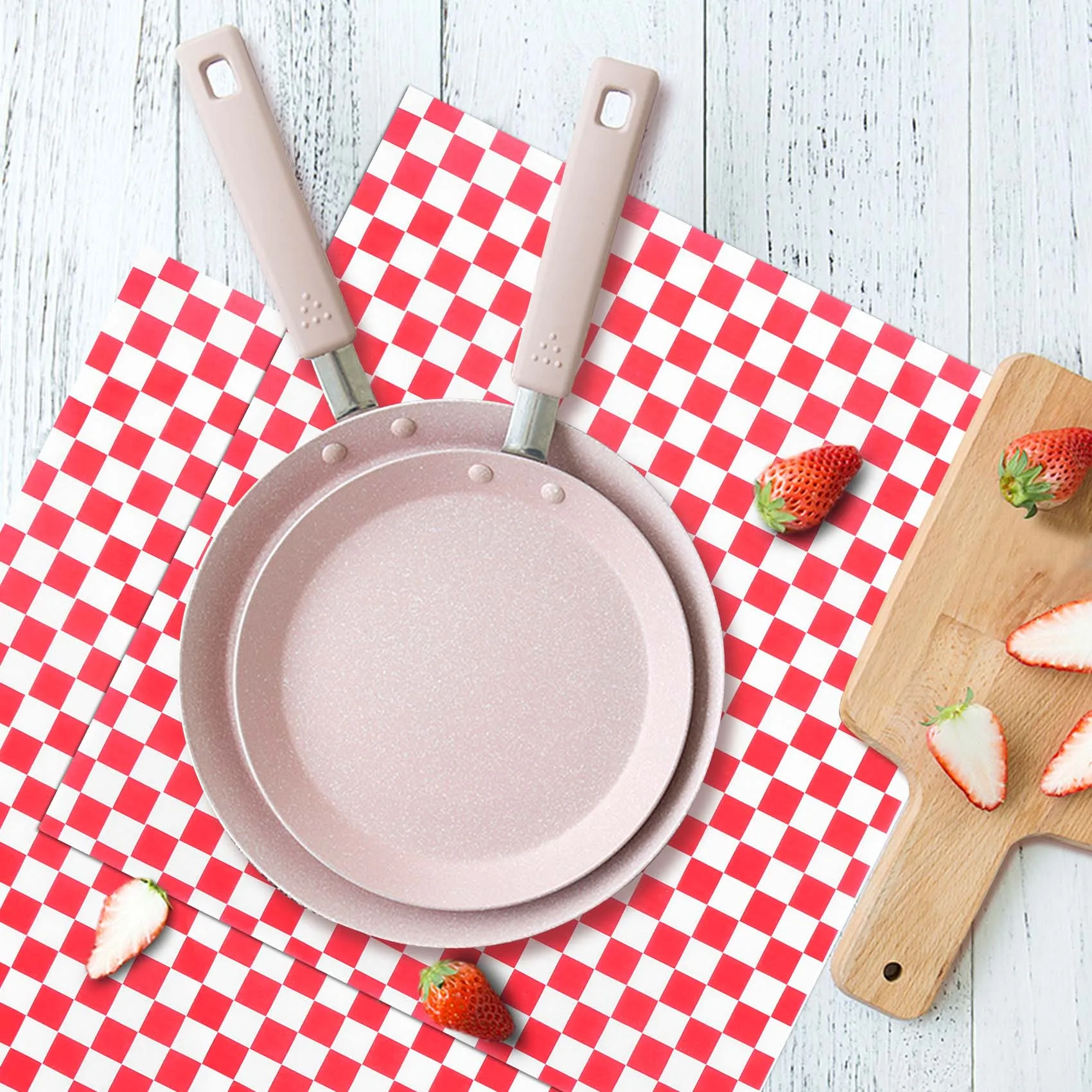 checkered deli candy basket liner Food Wrap Papers Fat Repellent Sandwich Burger Packing Red and White 100 PCS food cover plastic wrap