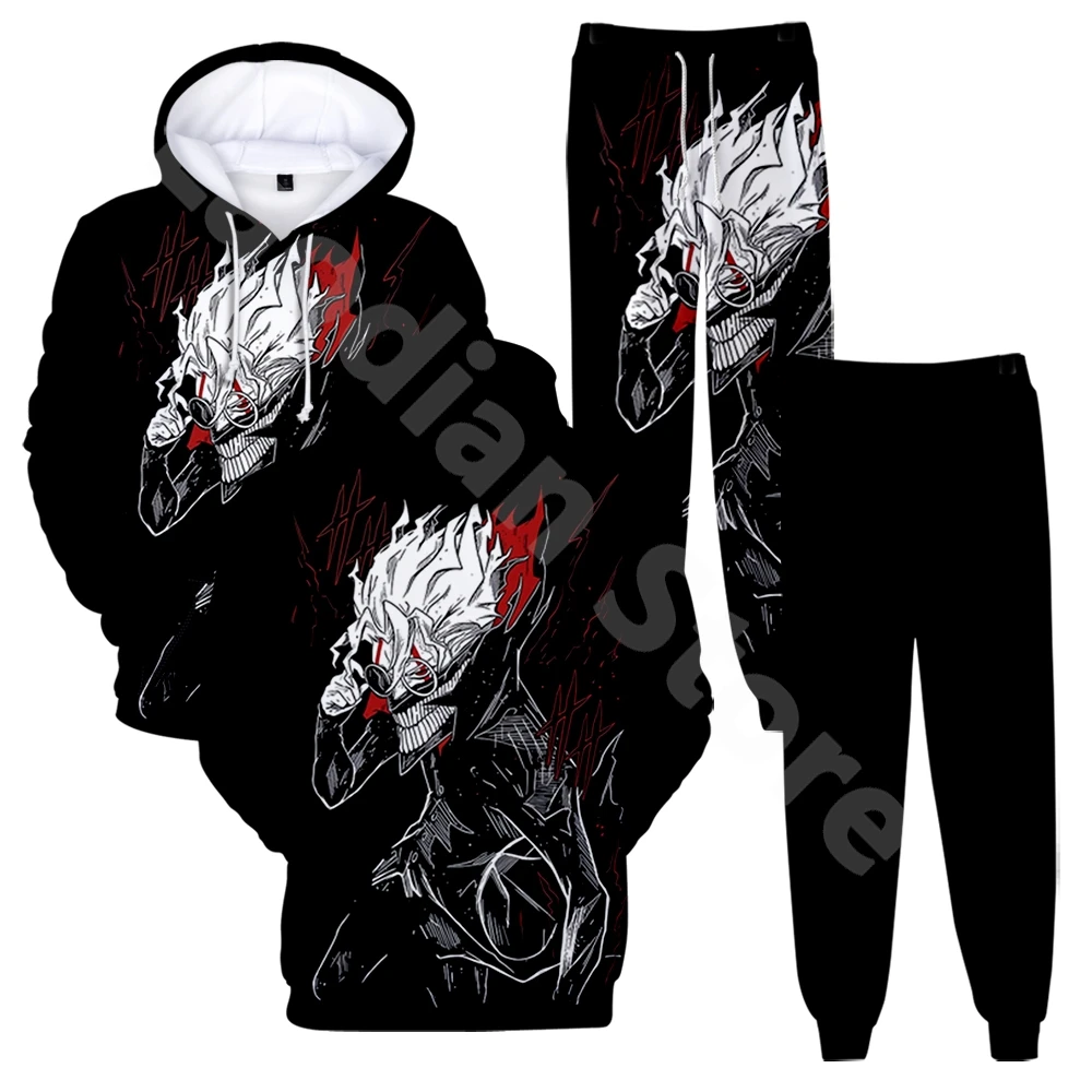 Dandadan Manga Okarun 3D Sweatsuit Fashion Hoodie Jogger Pants Two Piece Suit Casual Sweatshirts+Sweatpants 2 Pieces Sets 3