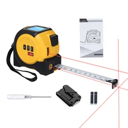 Advanced 3 - in - 1 Digital Tape Measure with Pythagorean, Area, and Volume Functions (5 60)