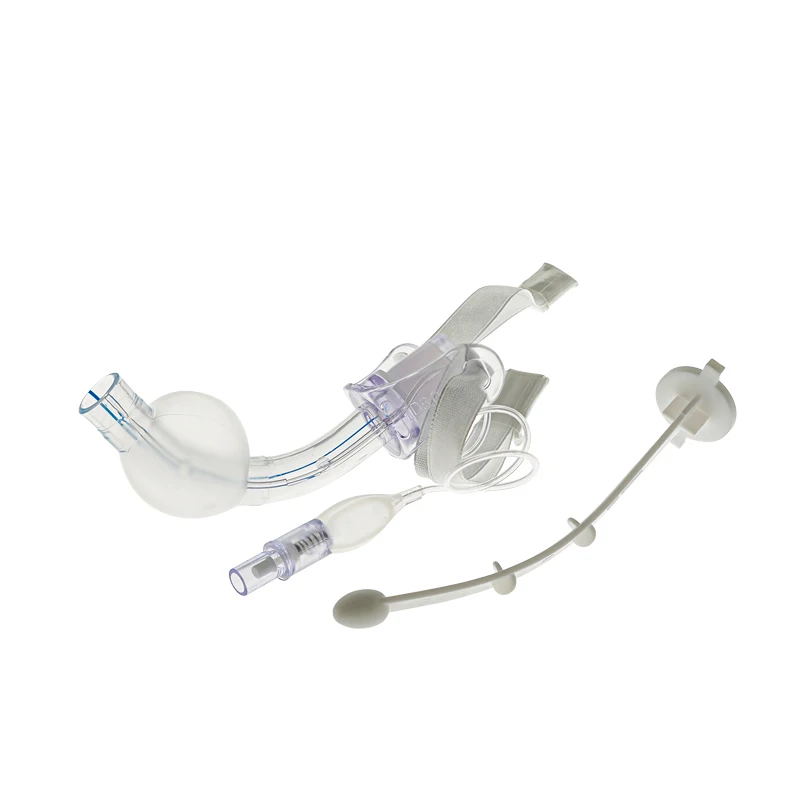 BamuCare 1PC Tracheostomy Tube Medical Grade PVC EO Sterilized Disposable Standard Tracheostomy Tube with Cuff 3