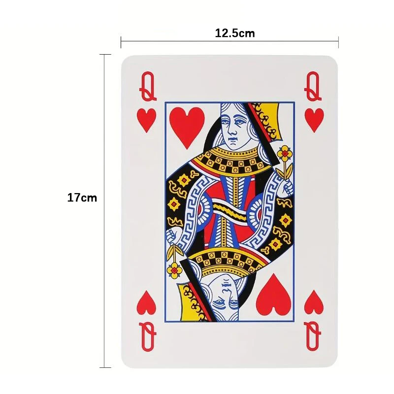 Oversized Playing Cards Jumbo 4x Larger Party Carnival Games For Adluts Juego De Mesa Familiar Divertido Funny Novelty Gifts 6