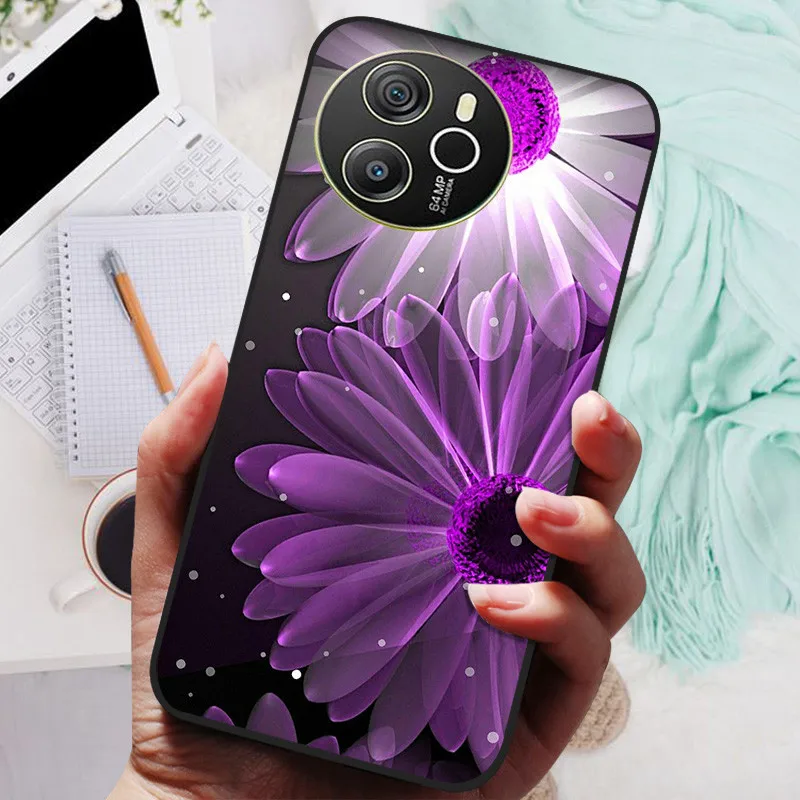 Blackview SHARK 8 Silicone Soft Back Case - Black Lion Wolf Design