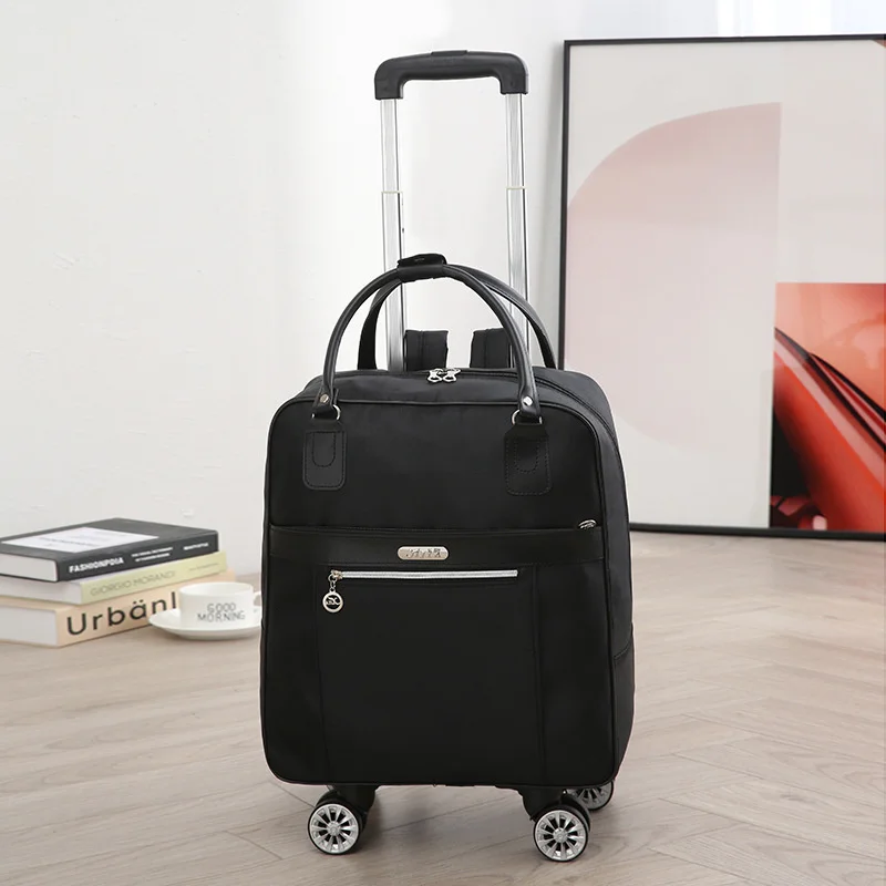 Women Travel Trolley Bag Rolling Luggage Bags Travel Backpack Bag With Wheeled Backpack Waterproof Multifunctional Suitcase