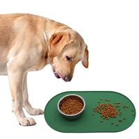 Silicone Pet Bowl Mat Placemat Waterproof Prevent Spills Dog Cat Food Feeding Pad Kitten feeding Pet Bowl tray Mats 3