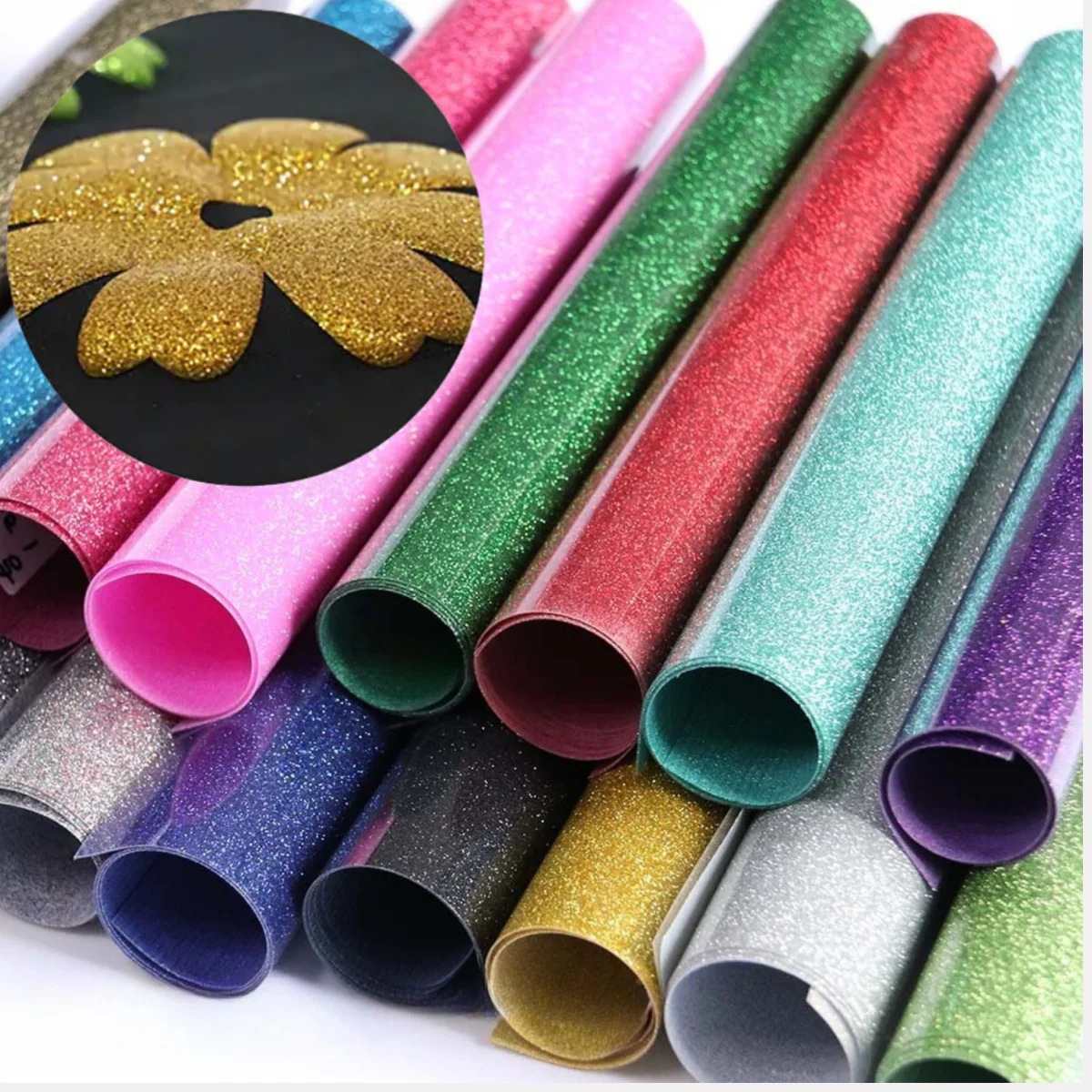 Glitter 3D Shimmer Puff Heat Transfer Vinyl