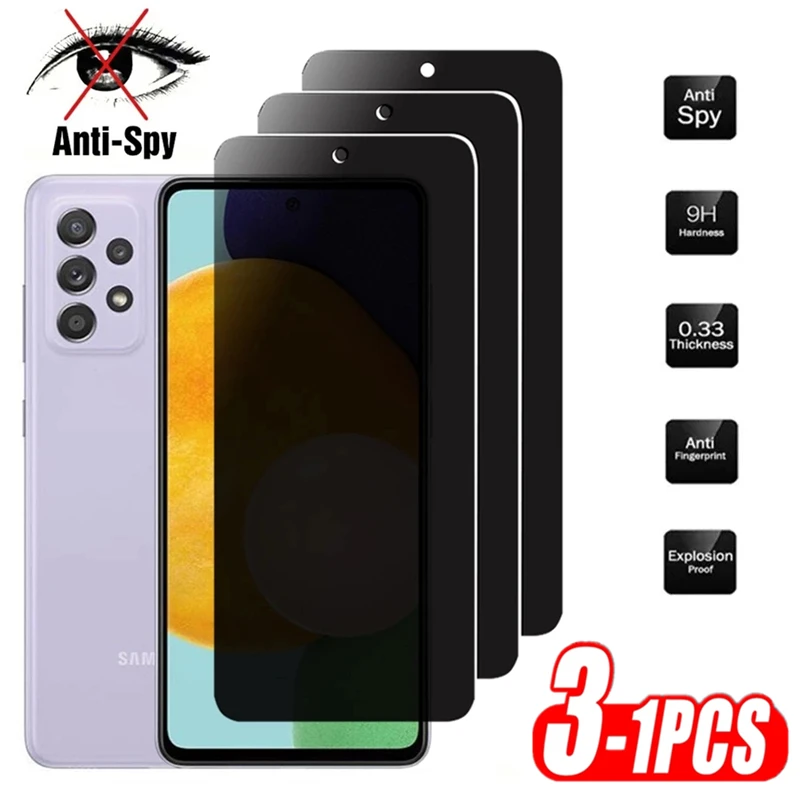 Privacy Anti Spy Screen Protector For Samsung A12 A21S A22 A50 A70 A71 A30 A31 A40 A41 A42 A20e A11 A10s A04E A03 A02s Glass for samsung galaxy a10 a11 a12 a20 a21s a22 a31 a32 a40 a41 a42 a50 a51 a52 a70 a71 a72 5g tempered glass screen protector