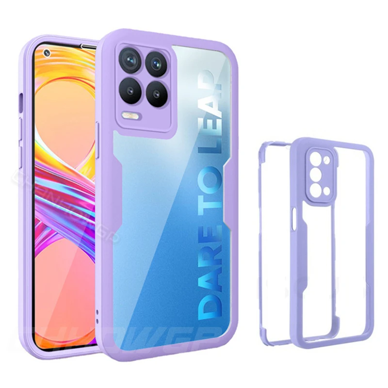 360 Doppel-Frontfolie Hartschale für OPPO Realme C21Y 9 9i 8 8i 7 6 Pro A54 A74 A94 A33 A55 A52 A72 Clear Cov_voghion.com
