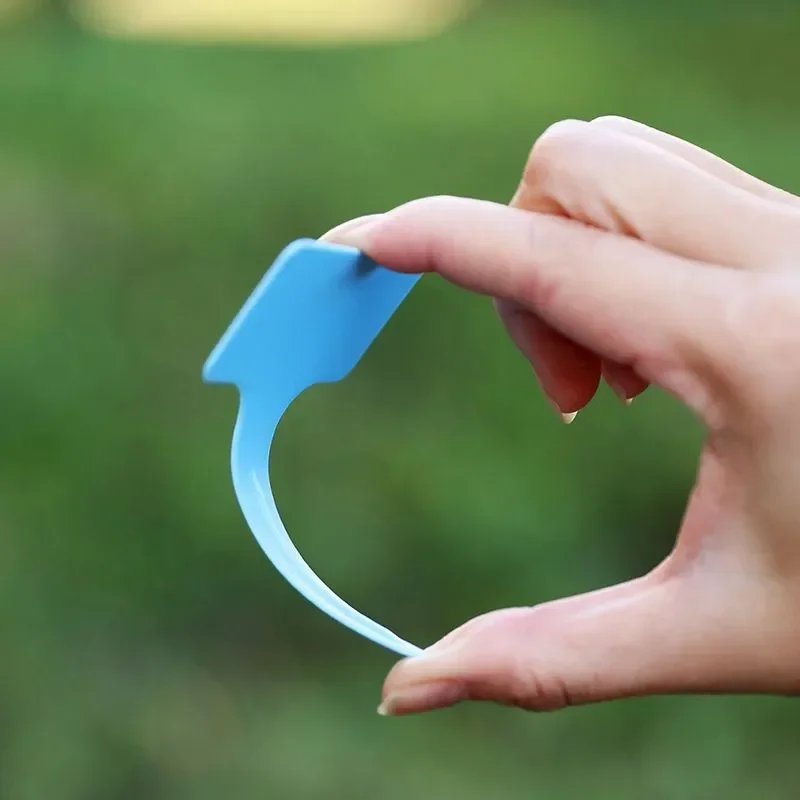 T-Shape Plastic Plant Markers 50/100Pcs with Pen