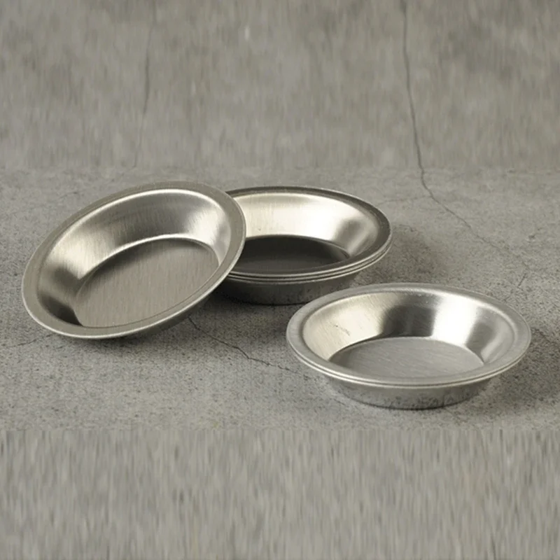 Stainless Steel Paint Mixing Tray 6 Pcs/Set Small Paint Round Bowl for Mixing Various Pigments
