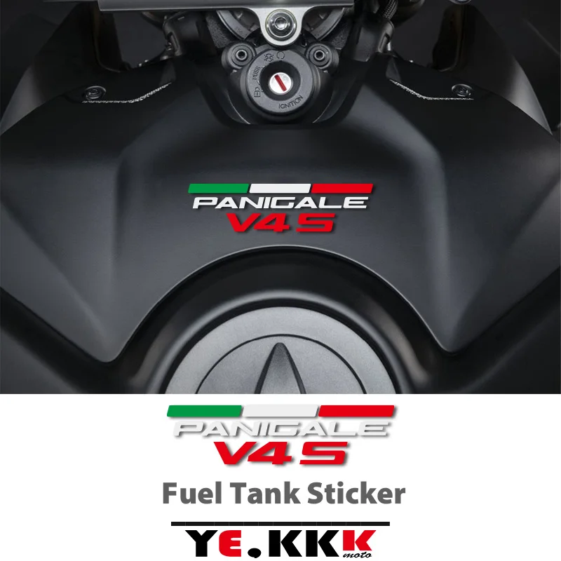For Ducati PANIGALE V4 V4R V4S V4SP Fuel Tank Fuel Tank Cap Sticker Decal Cutout Italian Flag