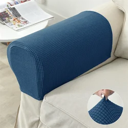 Set of 2 Stretch Sofa Arm Covers - Polar Fleece Anti - Dirt Furniture Protectors in Solid Color - 2pcs armrest cover (A7 sofa arm cover)