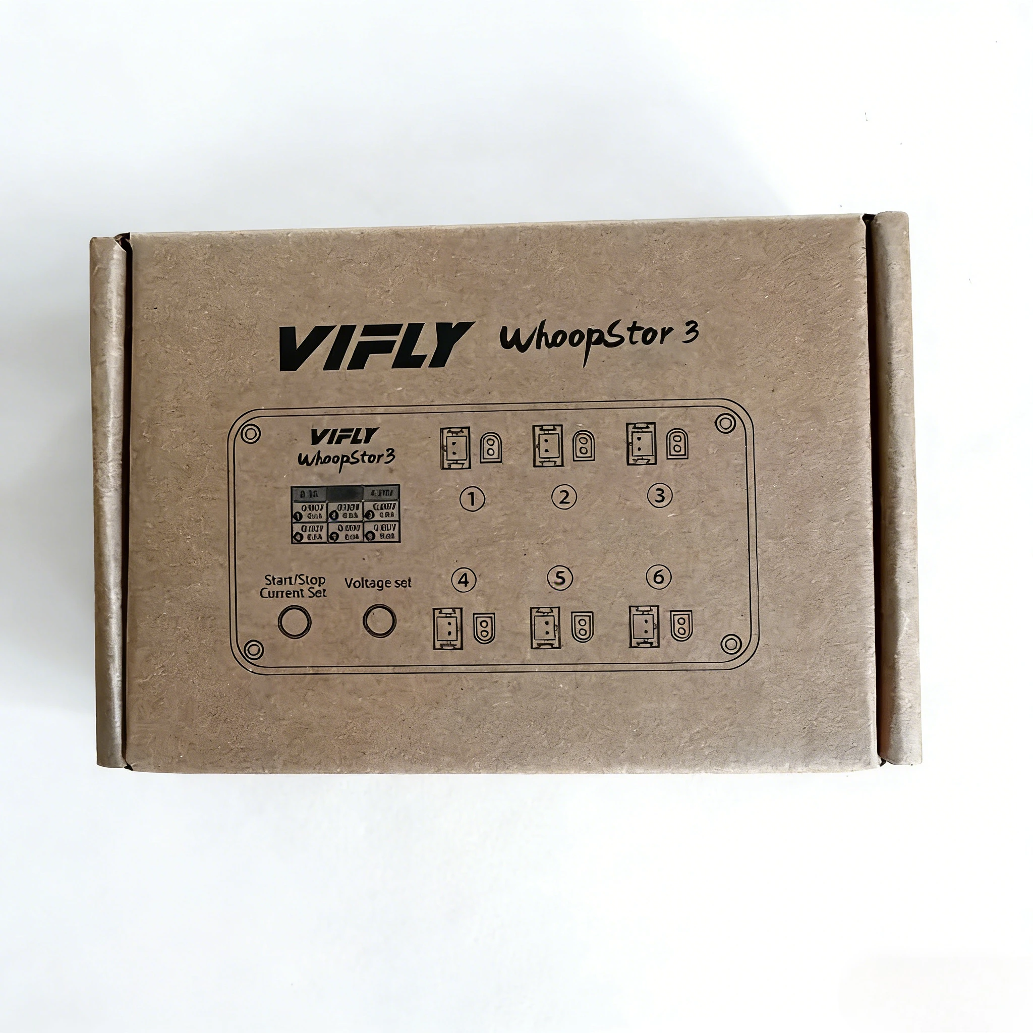 VIFLY WhoopStor 3 6-портовое зарядное устройство 1S LiPo с входом USB-C PD для мини-квадрокоптера