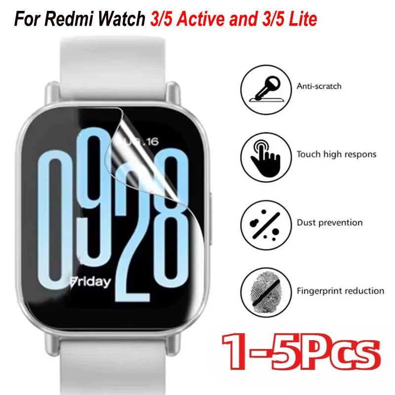 Hydrogel Waterproof Screen Protector for Smartwatches – Available in 1-5 PCS Pack