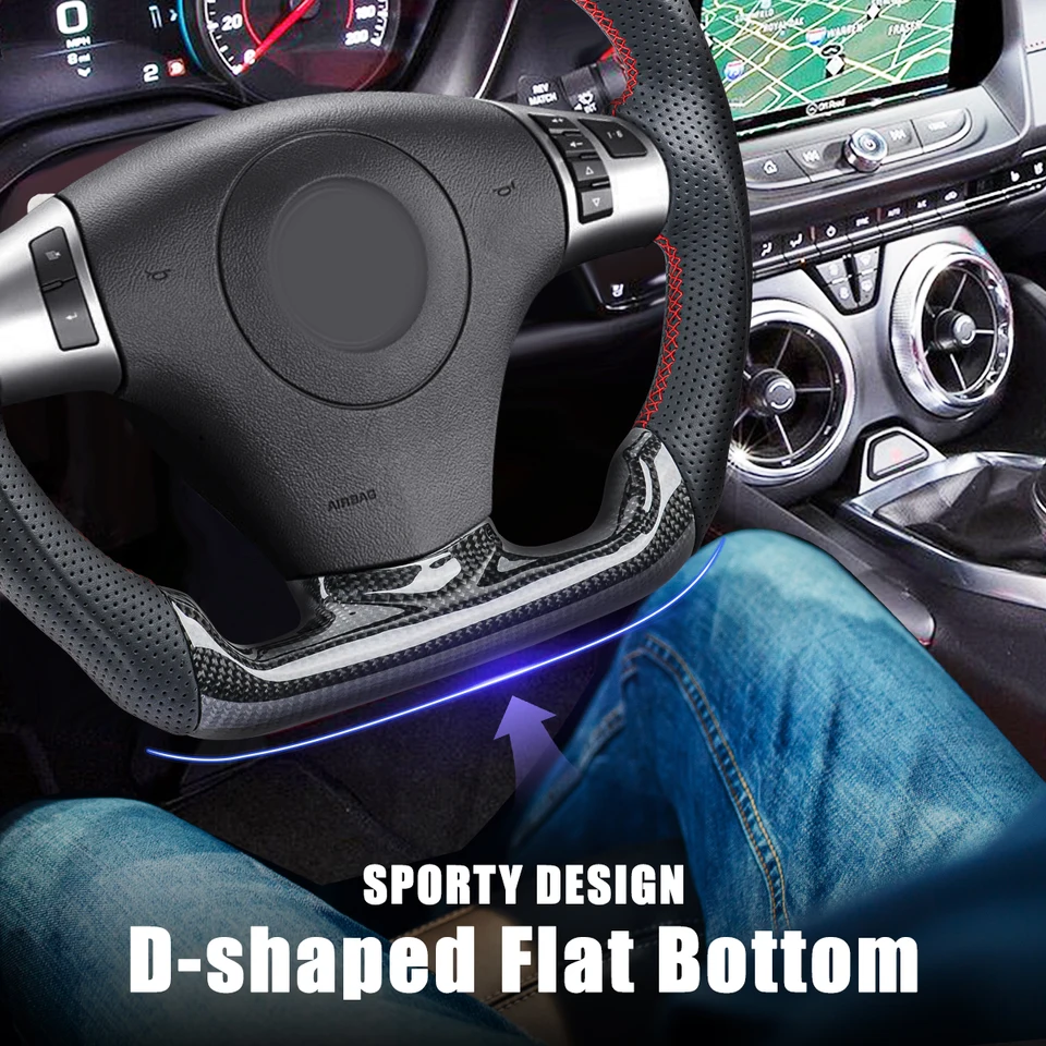 Steering Wheels Chevrolet Camaro 2012-2015 Carbon Fiber/Perforated