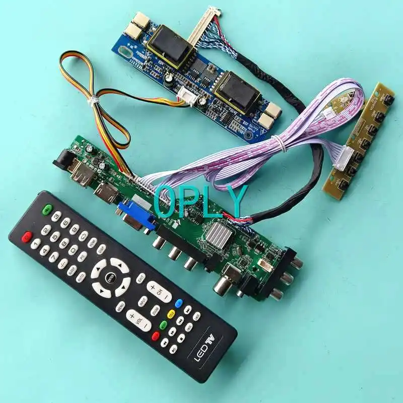 3663 DVB Monitor Controller Board Fit M190EG01 M190EG02 19" USB VGA AV
