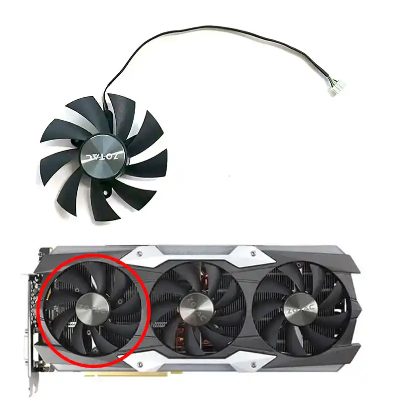 Fan For ZOTAC GTX 1070Ti 1080 1080Ti MINI Graphics Card GA92S2H /GAA8S2U 4Pin - Foto 6