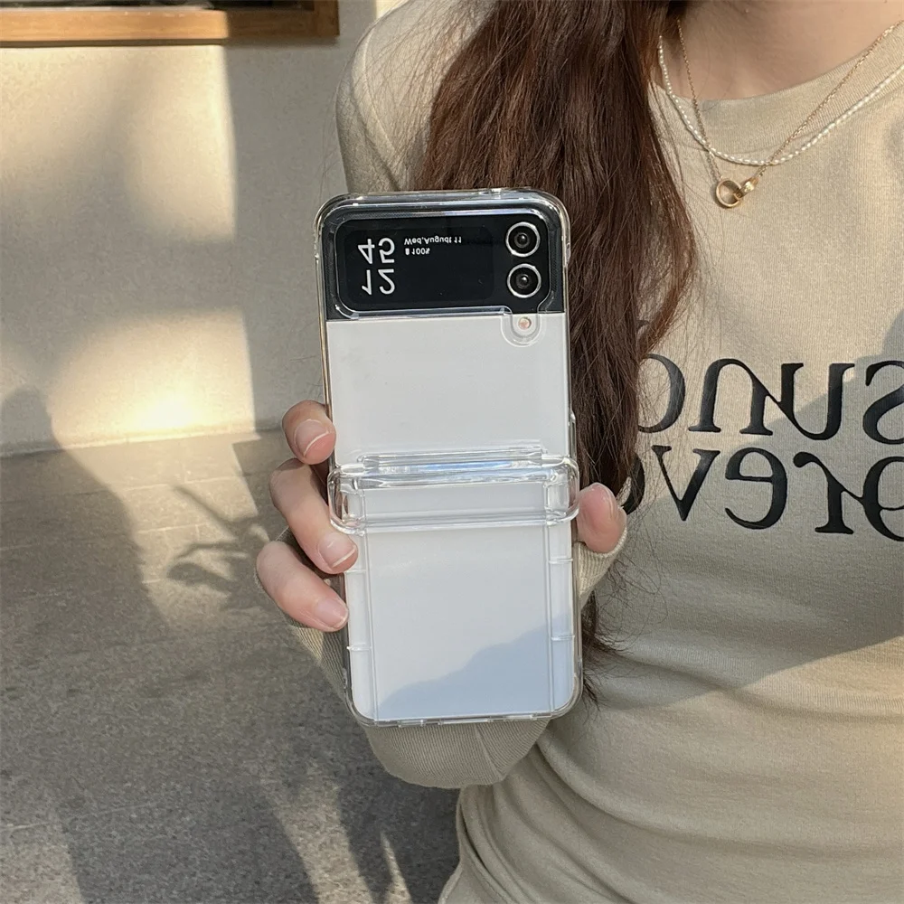 Luxury Transparent Acrylic Card Holder Case - Hard Clear Shockproof Slim Cover