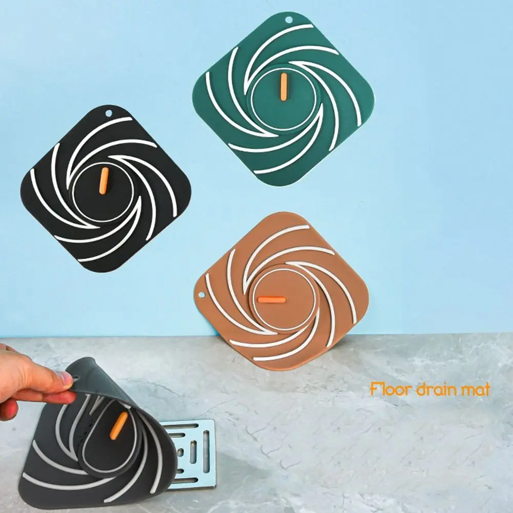 Deodorant Floor Drain Mat Multifunction Anti-clogging Anti-odor Floor Drain Cover Insect-proof Silicone Sink Filter Toilet