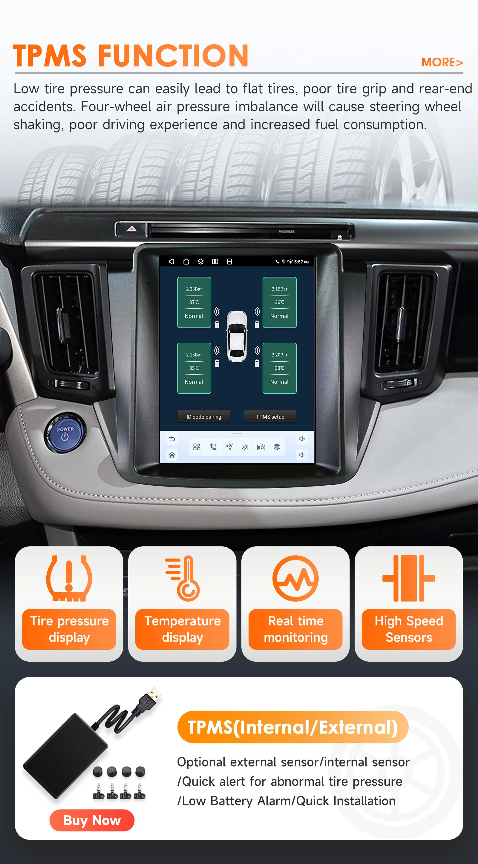 9,7-Zoll Hizpo 2Din Android Autoradio für Toyota RAV4 2013 - 2018 Auto-Stereoanlage CarPlay BT 4G GPS RDS DSP Snapdragon 6115 ADAS 360 ° GLAS – Detail 40