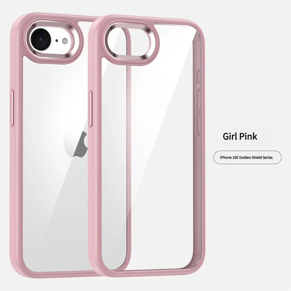 Luxury Metal Frame Transparent Acrylic Shockproof Bumper Cover