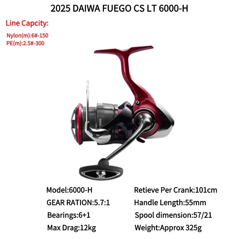 海外モデル 2025 DAIWA FUEGO CS LT 2500 Daiwa 2025 FUEGO CS LT 1000S-XH 2000S-XH 2500 2500-XH 2500S-XH